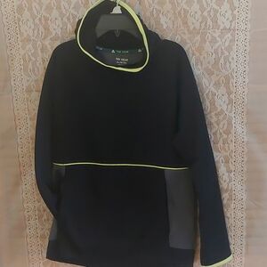 TECH GEAR kids XL 18/20 hooded with neck protector front pockets black gray mesh